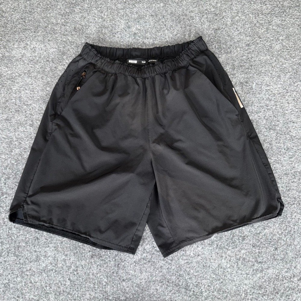REI Co-op Running Shorts Mens Small Black Lined Lightweight Zip Pockets Athletic